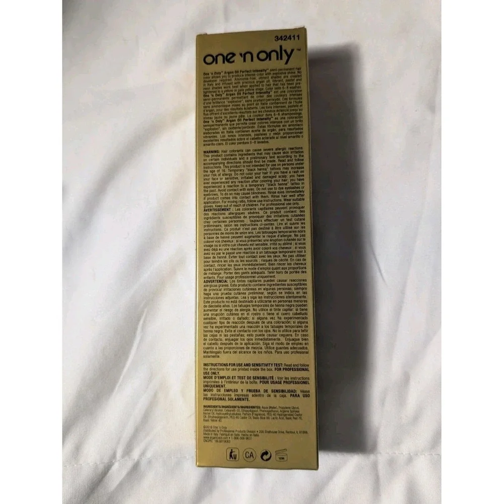 One 'n Only Perfect Intensity Argan Oil Semi-Permanent Hair Color Chrome 3 oz